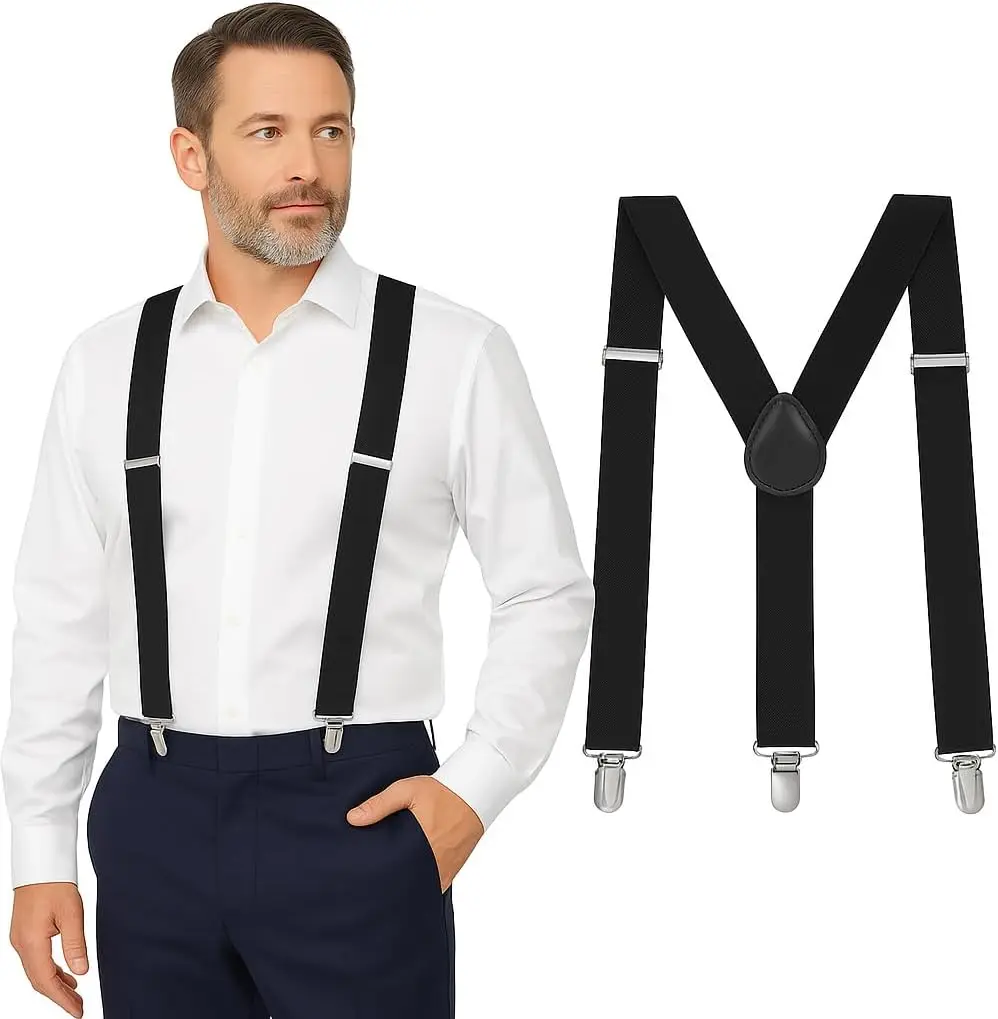 Suspender Clip Formal - Father's Day Gift Heavy Duty Y-Back