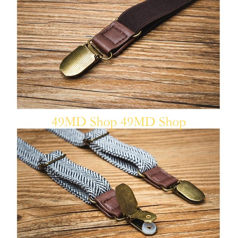 Suspender Clip Formal - 49MD Men's Suspenders Strap with Y