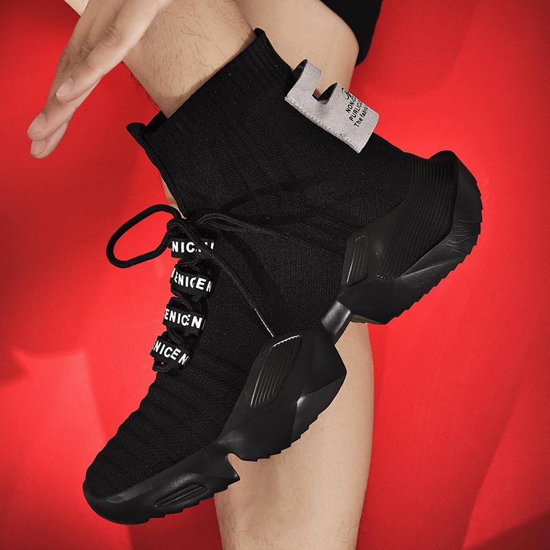 Traditional Japanese Men'S Formal Wear - Plus Size Hightop High-soled Men Sport