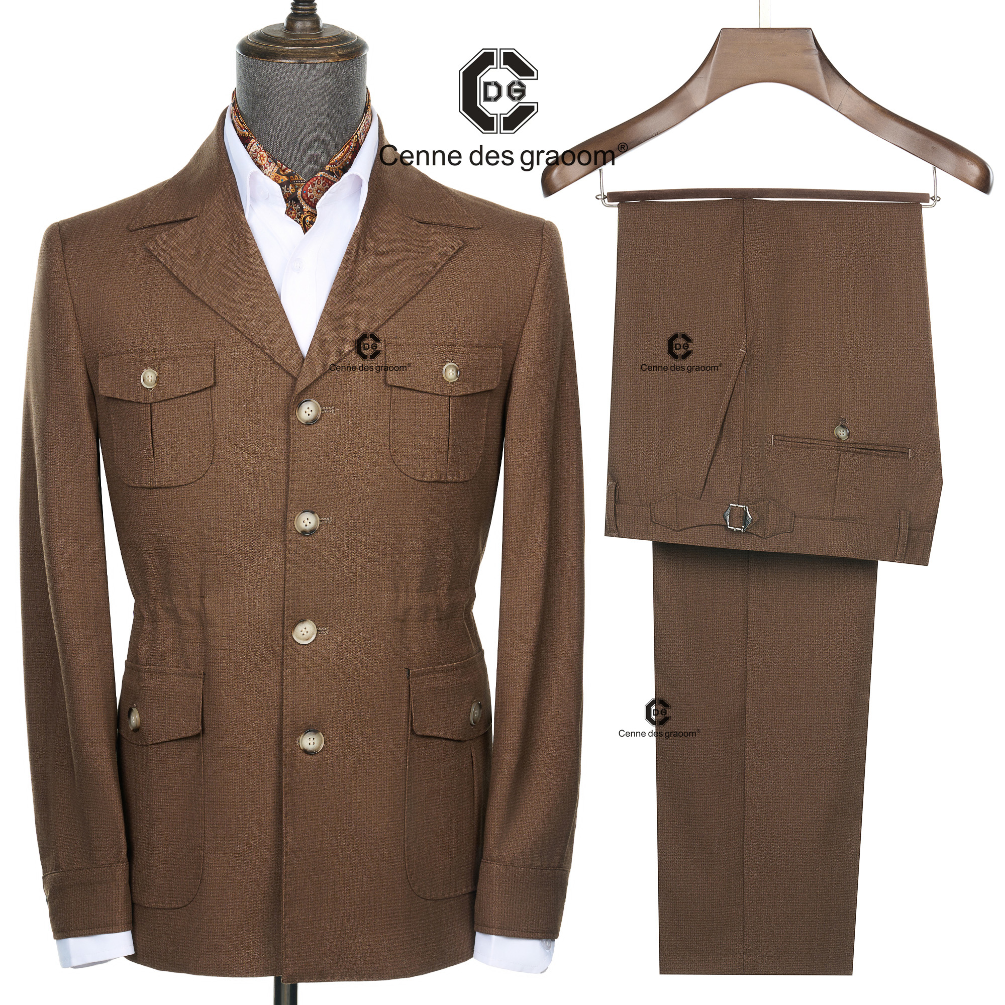 Men'S Vintage Formal Wear - Cenne Des Graoom 2025 New Fashion
