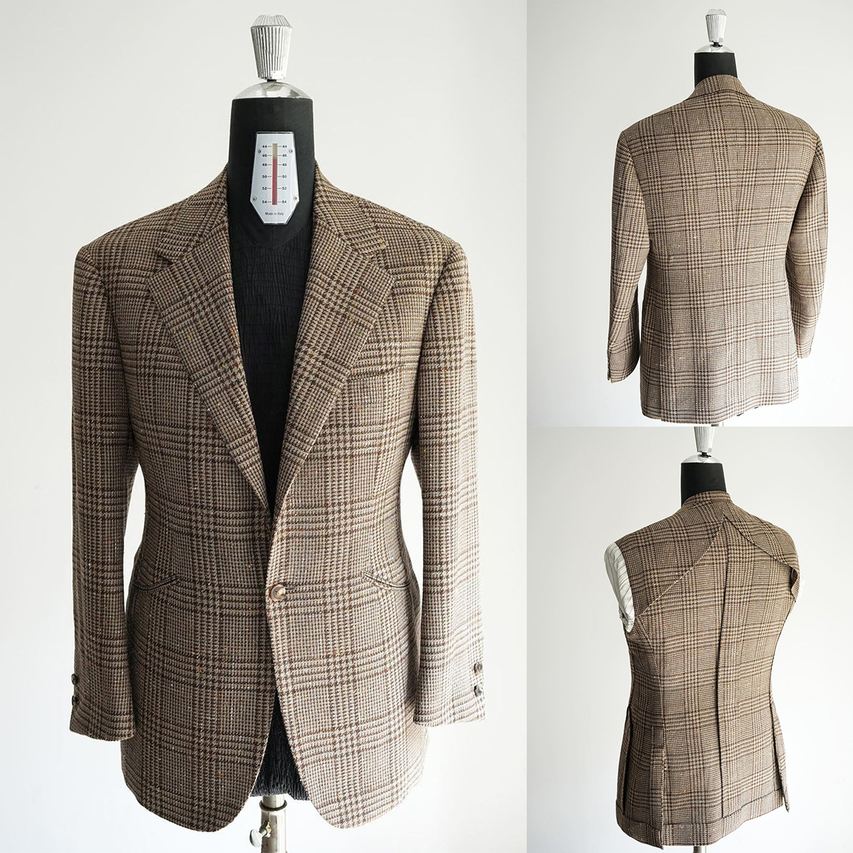 Men'S Vintage Formal Wear - Mens Tweed Coat Wool Formal Groom