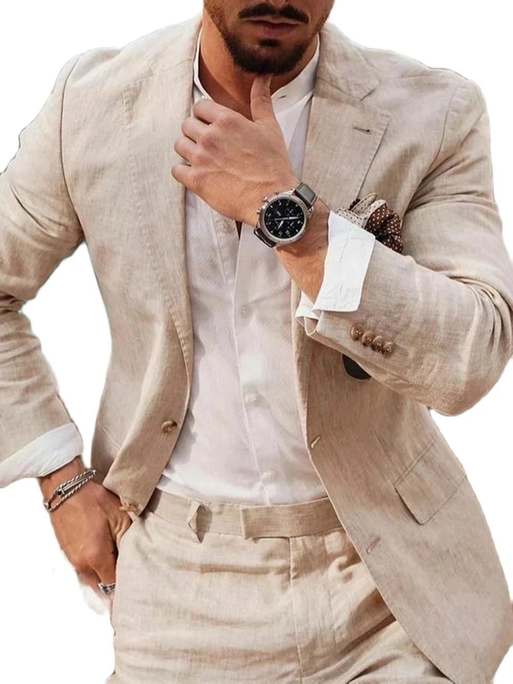 Summer Beach Business Linen Me - Men Linen Formal Wear avaliação e preço