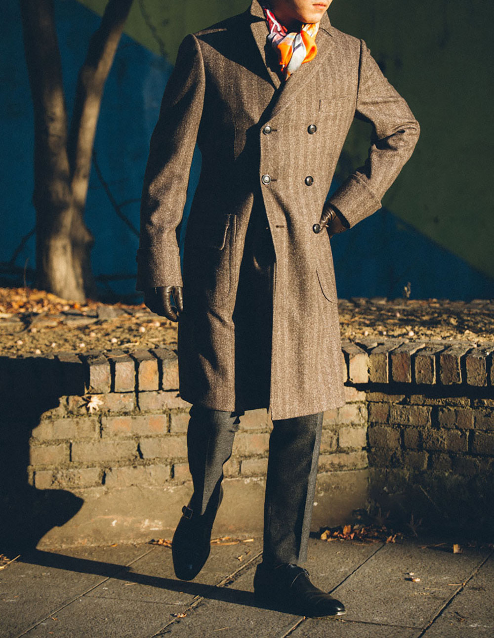 Vintage Wool Blend Herringbone - Men'S Vintage Formal Wear avaliação e preço