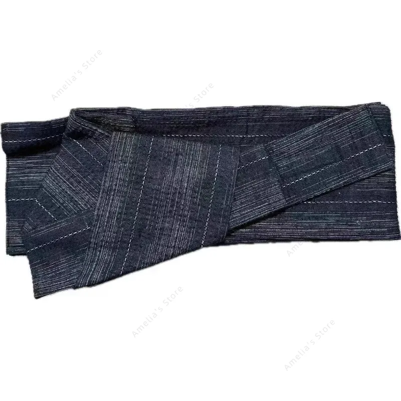 Japanese Men's Yukata Obi Belt - Traditional Japanese Men'S Formal Wear avaliação e preço