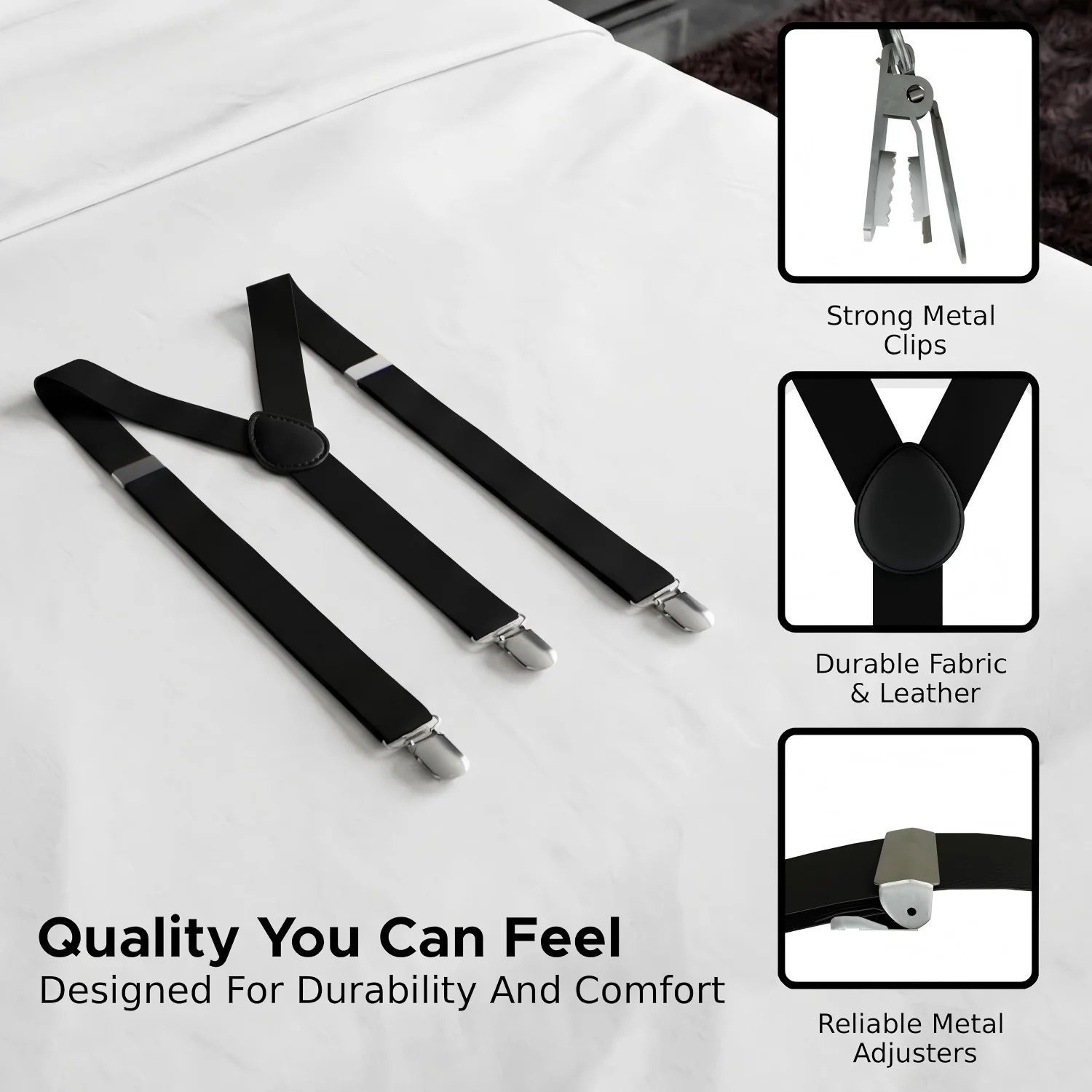 Father's Day Gift Heavy Duty Y - Suspender Clip Formal avaliação e preço