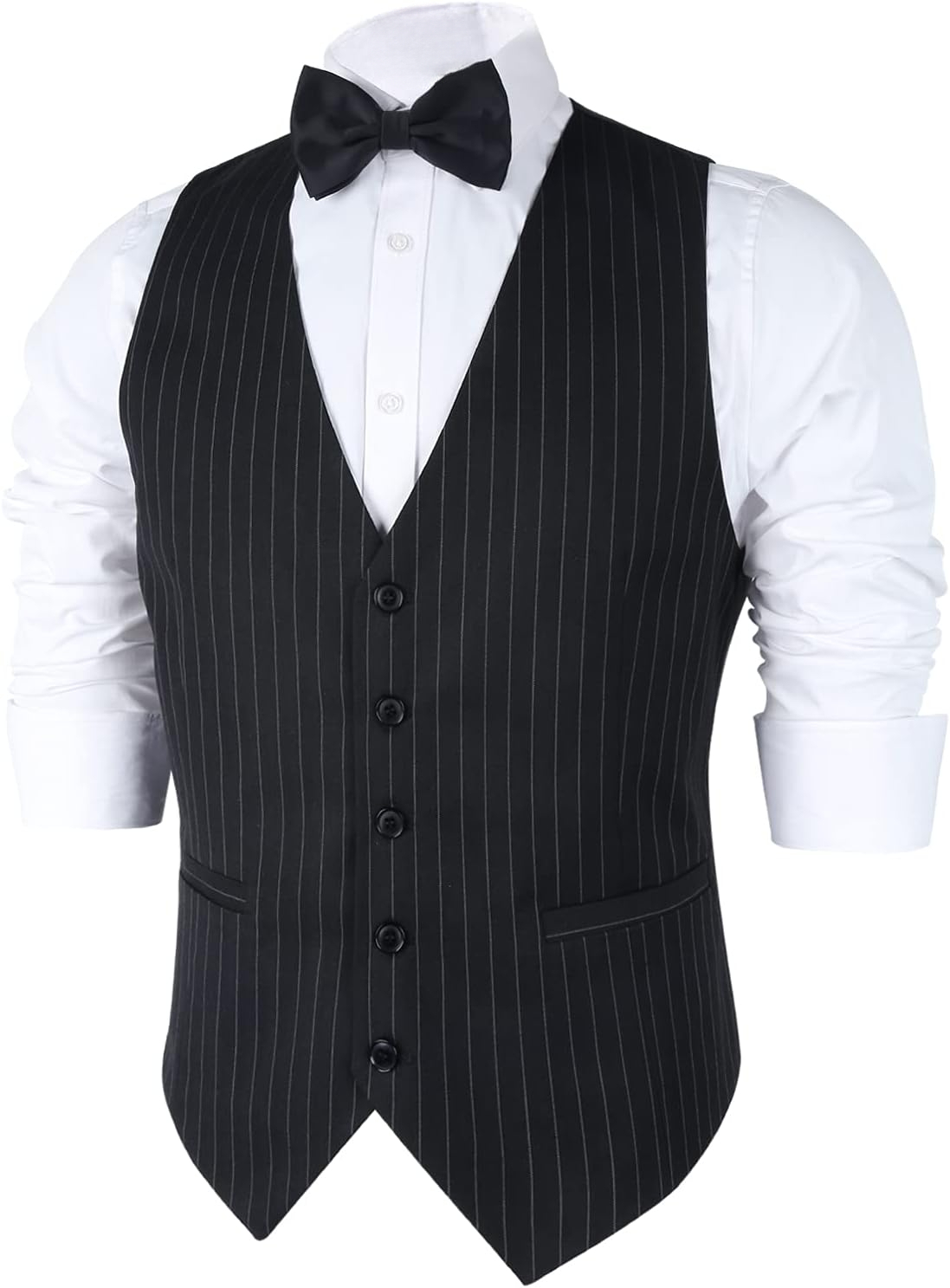 Mens Pinstripe Business Suit V - Men Formal Wear Dress avaliação e preço