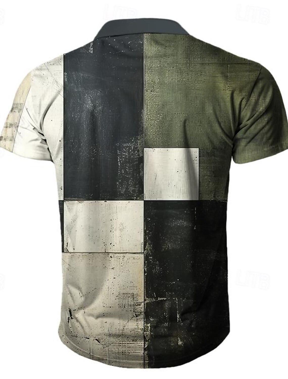Men's Plaid Polo Shirts Golf S - Men'S Vintage Formal Wear avaliação e preço