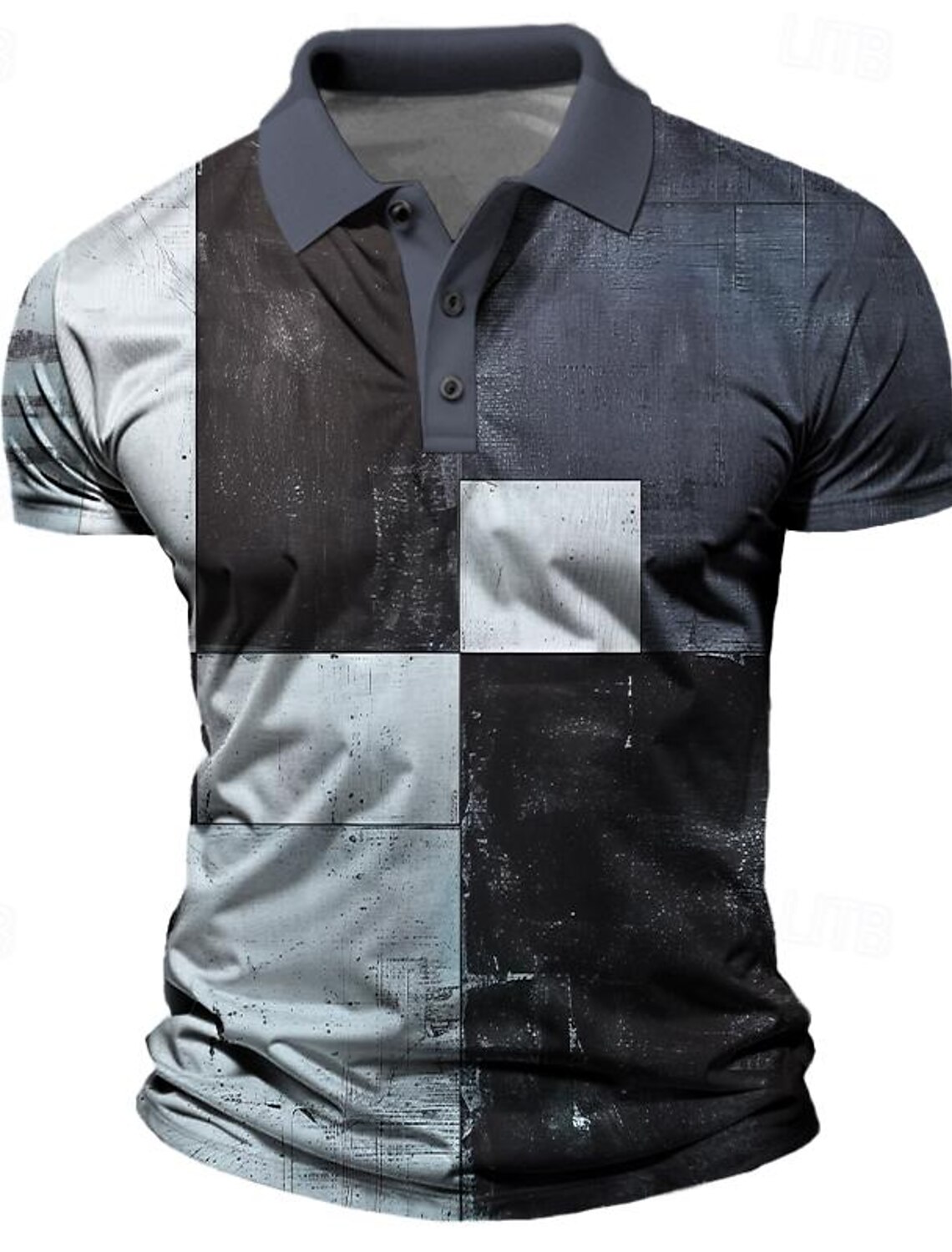 Men's Plaid Polo Shirts Golf S - Men'S Vintage Formal Wear avaliação e preço