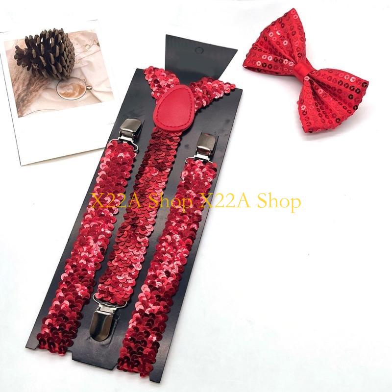 Unique Shining Suspenders Bowt - Suspender Clip Formal avaliação e preço