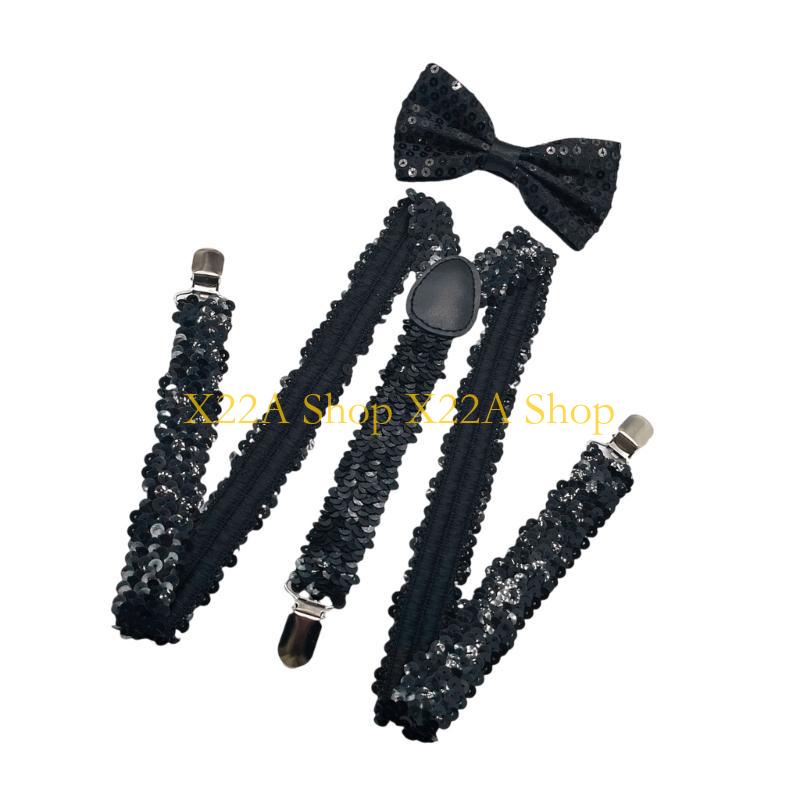 Unique Shining Suspenders Bowt - Suspender Clip Formal avaliação e preço