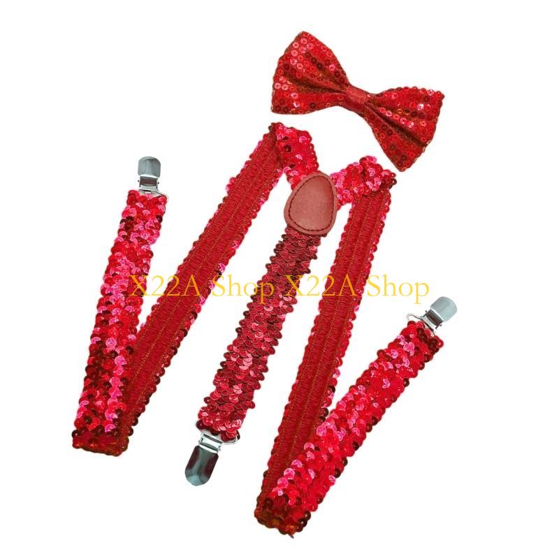 Unique Shining Suspenders Bowt - Suspender Clip Formal avaliação e preço