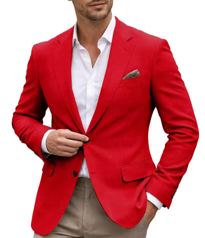 Only Men's Blazer 1PCS Slim Fi - Men Linen Formal Wear avaliação e preço