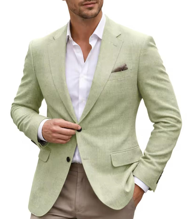 Only Men's Blazer 1PCS Slim Fi - Men Linen Formal Wear avaliação e preço