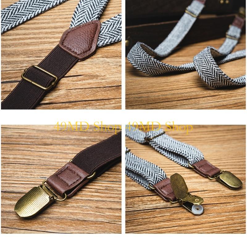 49MD Men's Suspenders Strap wi - Suspender Clip Formal avaliação e preço