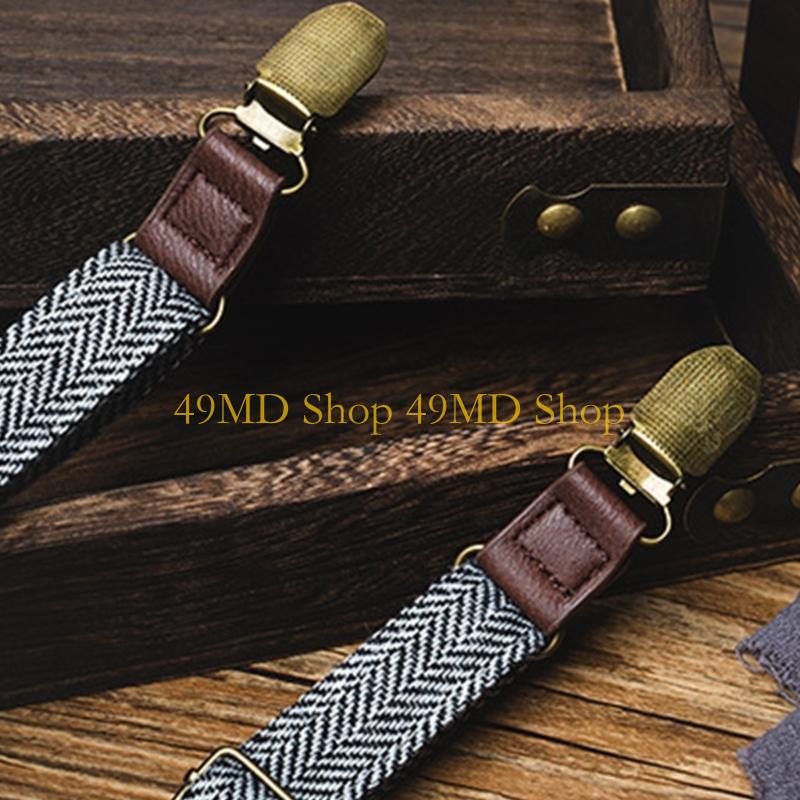49MD Men's Suspenders Strap wi - Suspender Clip Formal avaliação e preço