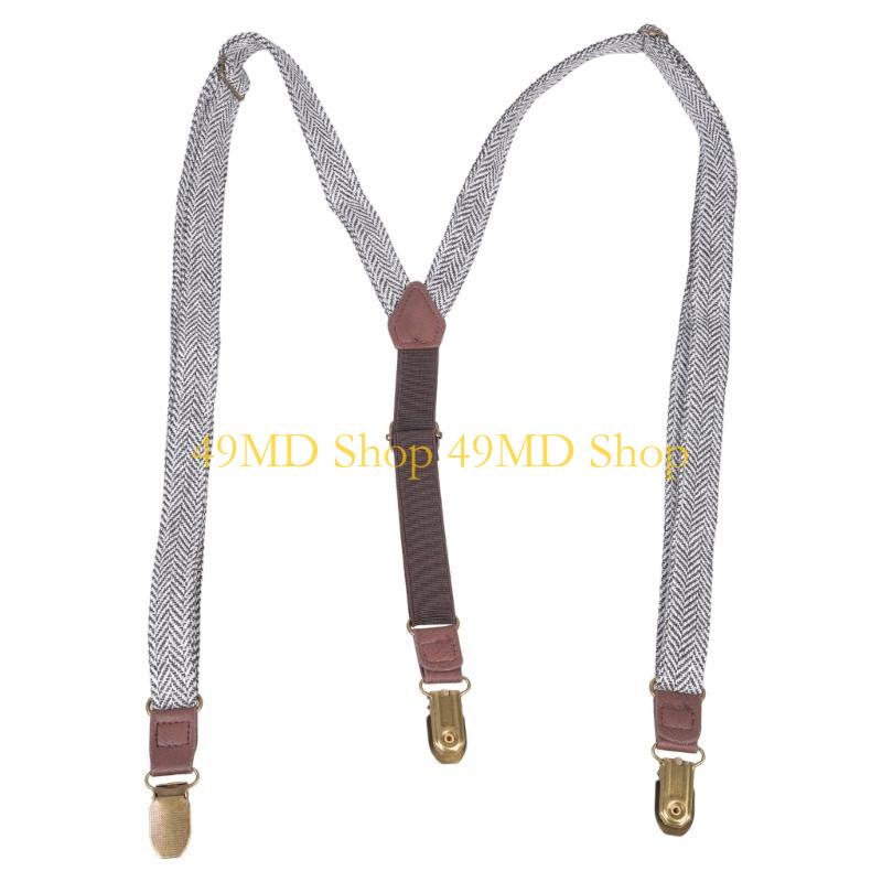 49MD Men's Suspenders Strap wi - Suspender Clip Formal avaliação e preço