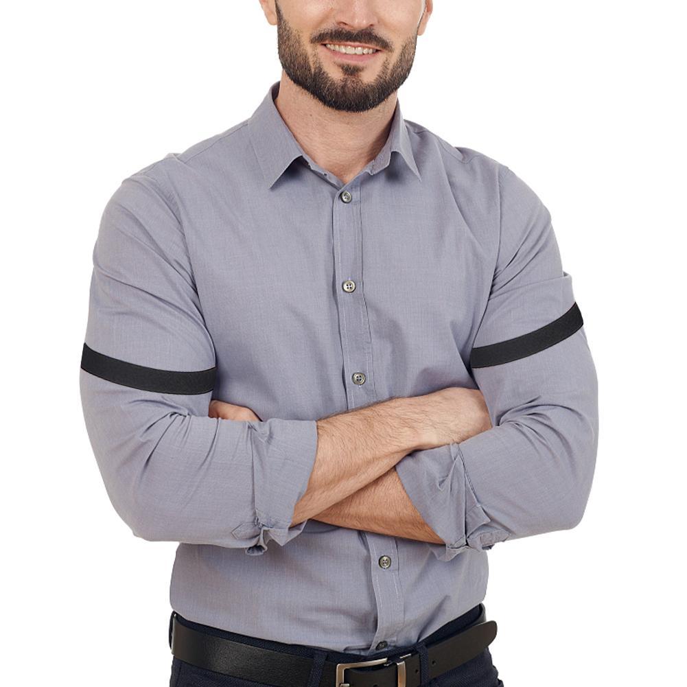 Elastic Shirt Armbands Garter  - Suspender Clip Formal avaliação e preço