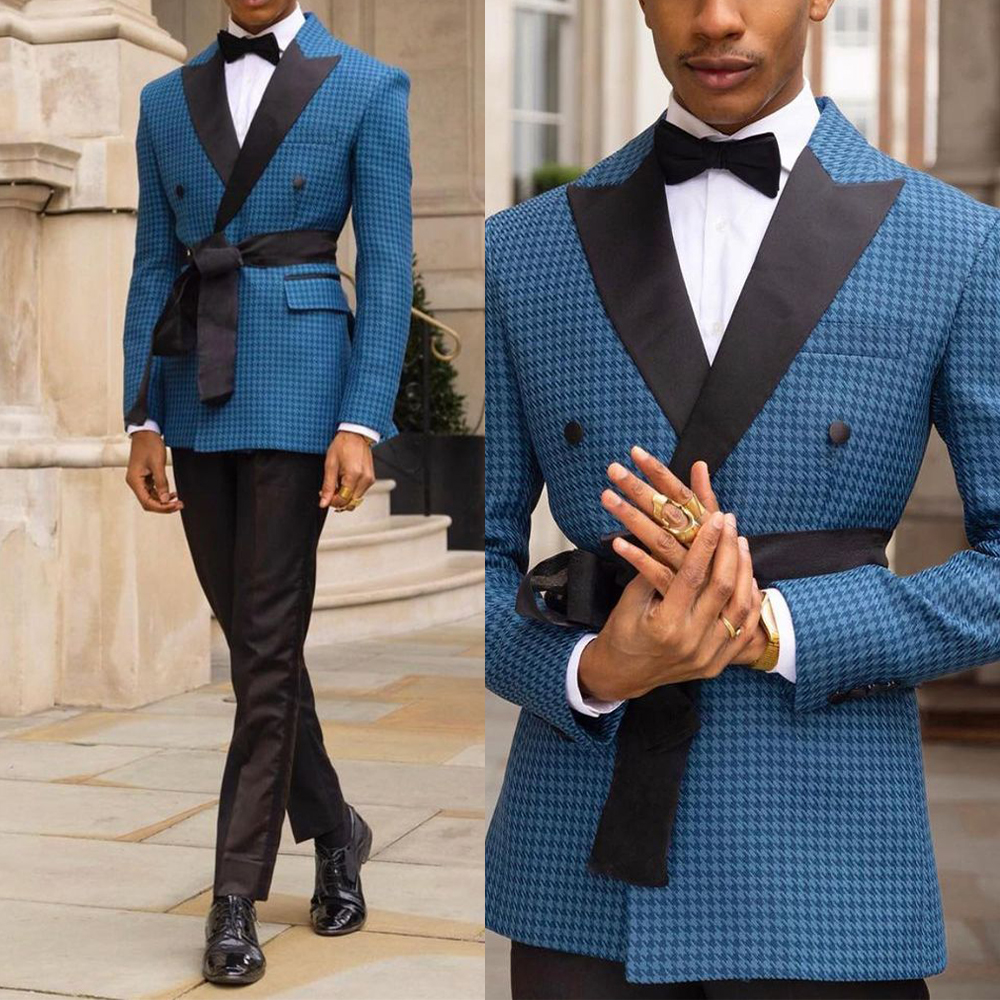 Fashion Men Suits Winter Hound - Men Formal Wear Sale avaliação e preço