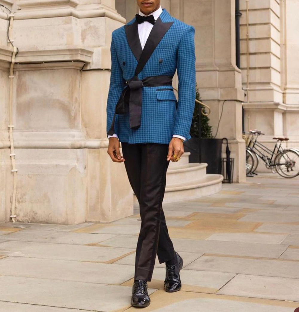 Fashion Men Suits Winter Hound - Men Formal Wear Sale avaliação e preço