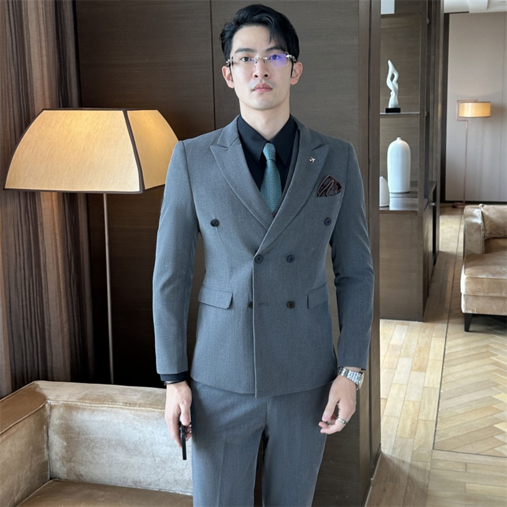 Newest Autumn Winter Men's Jac - Men Formal Wear Sale avaliação e preço
