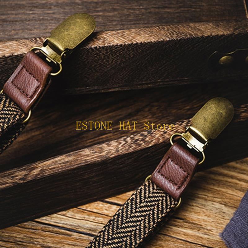 49MF 3 Clip Men Suspenders Ela - Suspender Clip Formal avaliação e preço