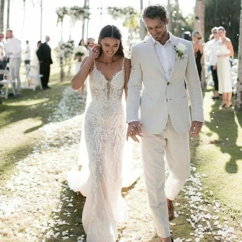 Linen Wedding Tuxedo For Men S - Men Linen Formal Wear avaliação e preço