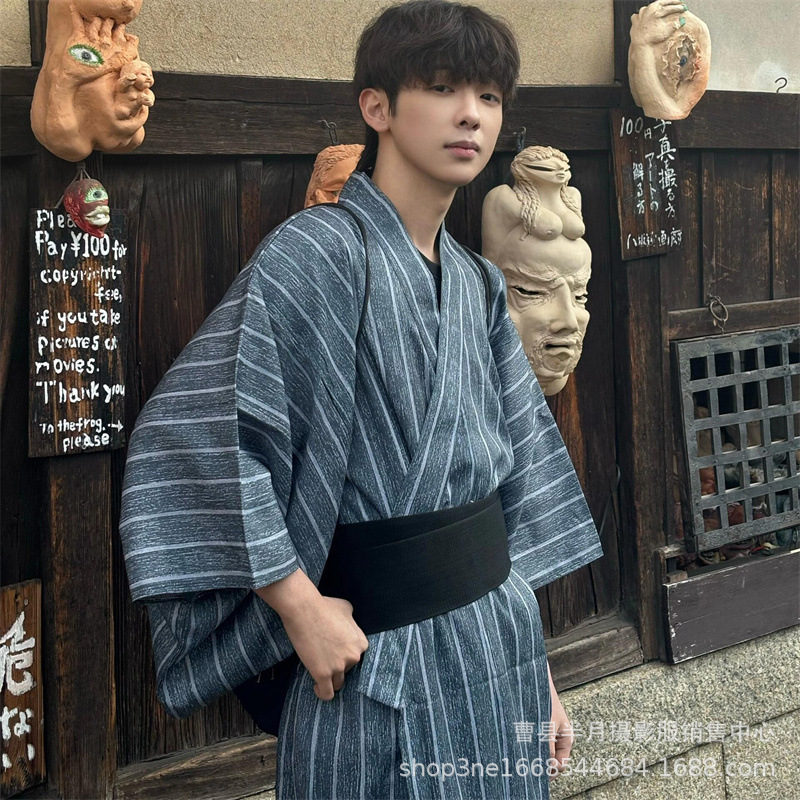 Men's Formal Kimono Robe Tradi - Traditional Japanese Men'S Formal Wear avaliação e preço