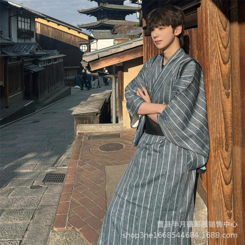 Men's Formal Kimono Robe Tradi - Traditional Japanese Men'S Formal Wear avaliação e preço