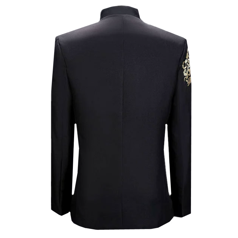 New Men Embroidered Suit Jacke - Men'S Vintage Formal Wear avaliação e preço