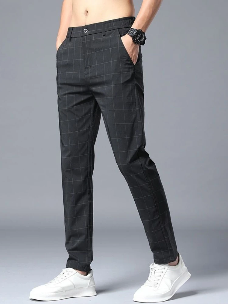 Striped Male Suit Trousers Sum - Men'S Vintage Formal Wear avaliação e preço