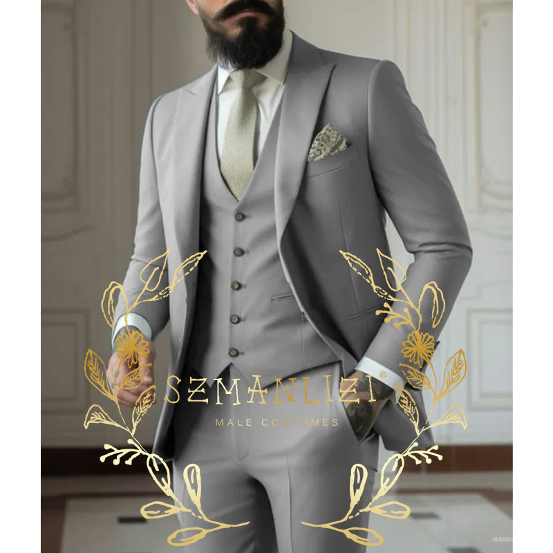 Light green Suits Men Suits 3  - Men Formal Wear Dress avaliação e preço
