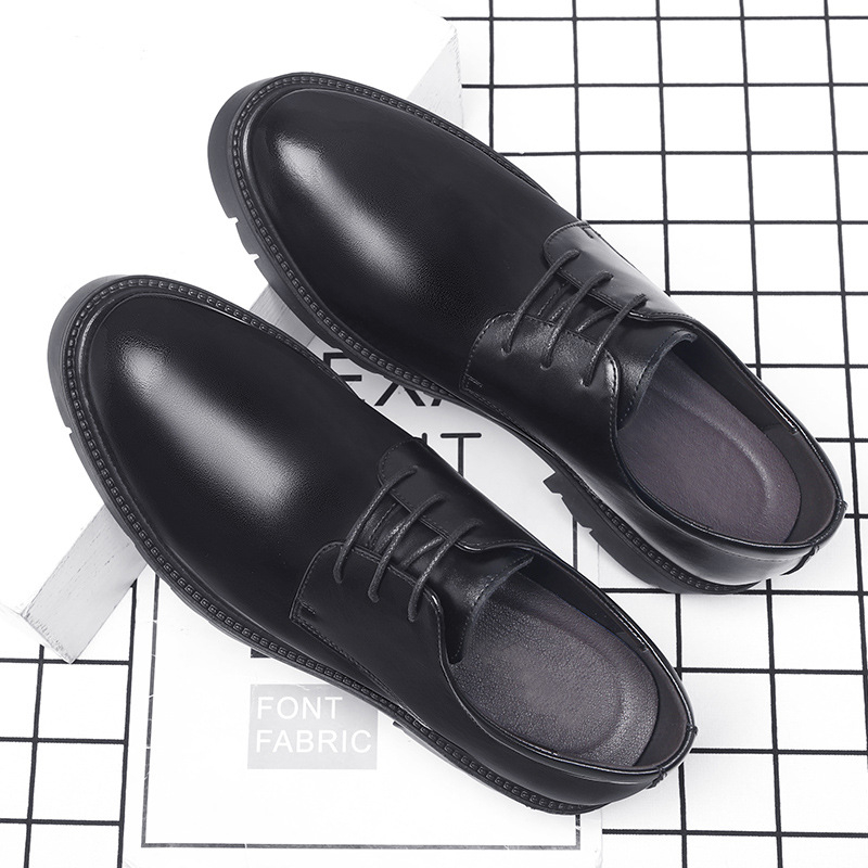 Mens Black Leather Lace Up Dre - Men Formal Wear Dress avaliação e preço