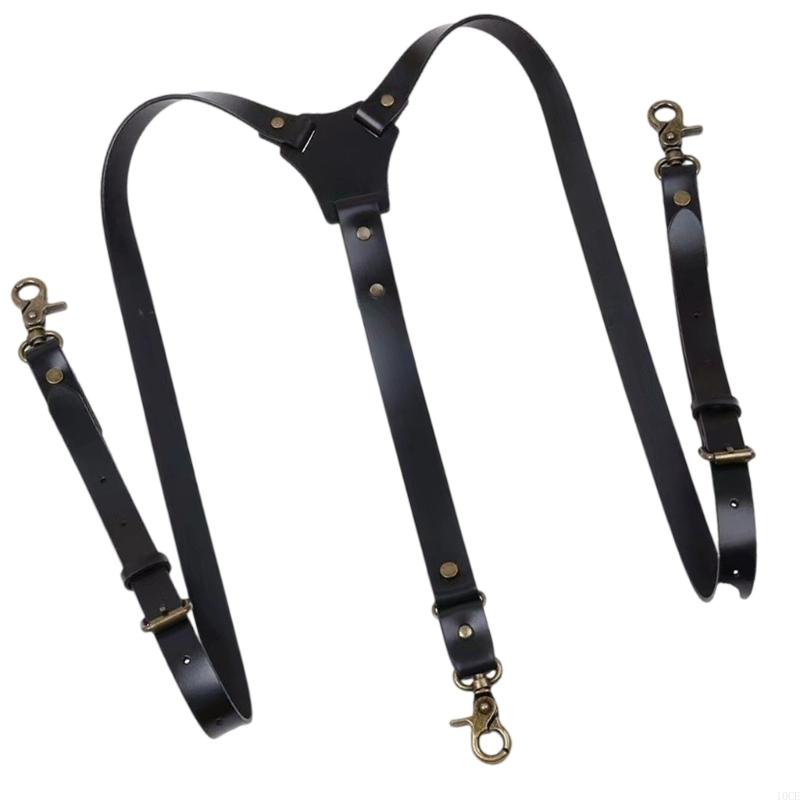 Mens PU Leather Suspenders Wit - Suspender Clip Formal avaliação e preço