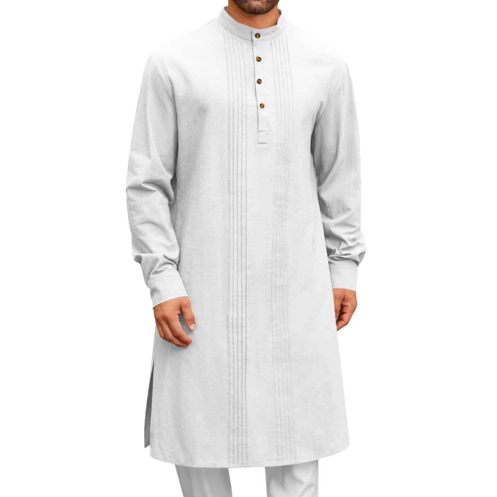 Men’s Arab Style Long Sleeve S - Men Linen Formal Wear avaliação e preço