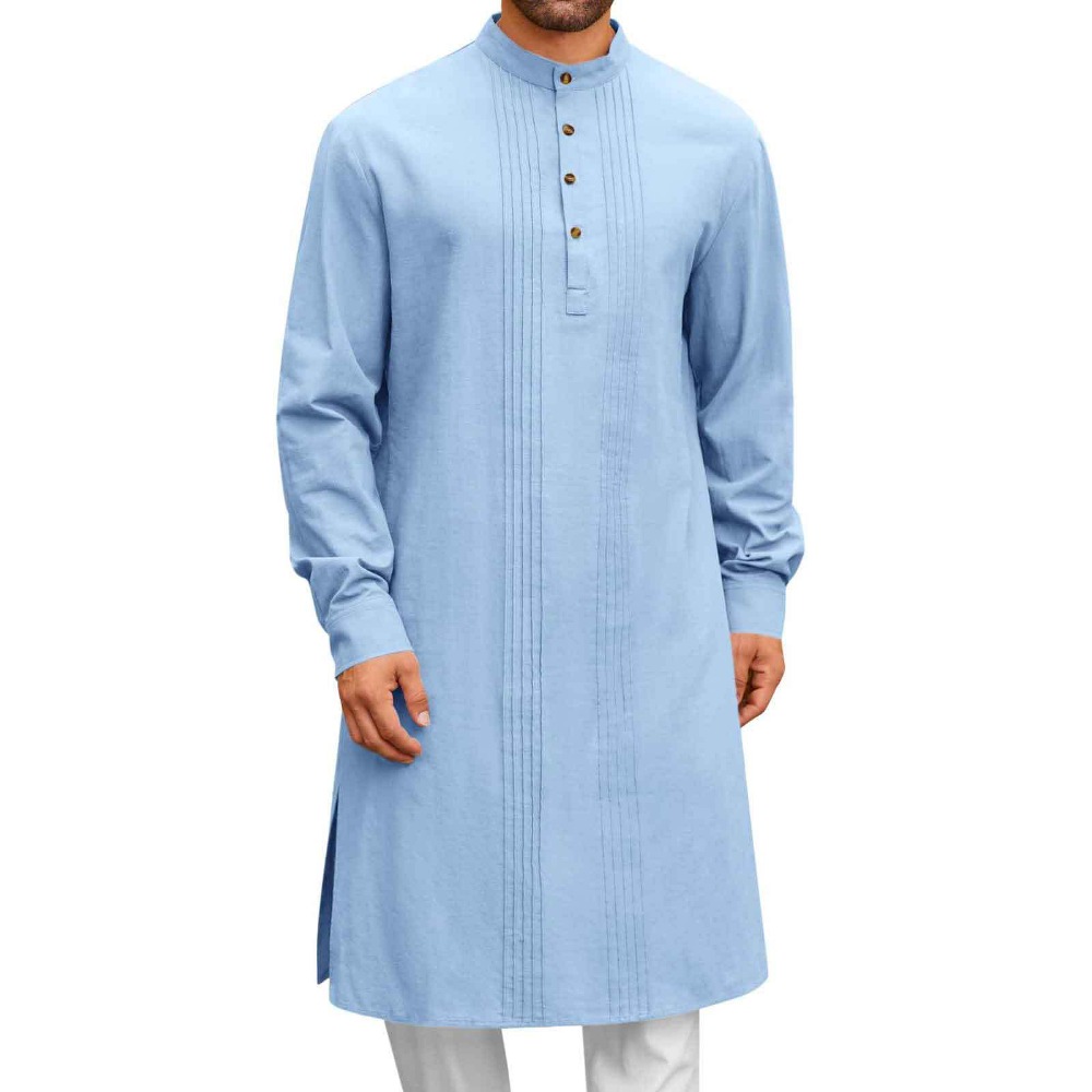 Men’s Arab Style Long Sleeve S - Men Linen Formal Wear avaliação e preço