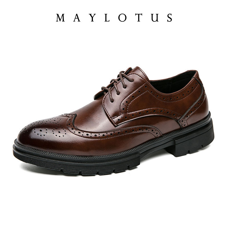 Men Brogue 5/8/10CM Platform H - Men Formal Wear Dress avaliação e preço